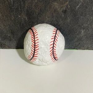 Hand Painted Rock Baseball Acrylic Paint‎